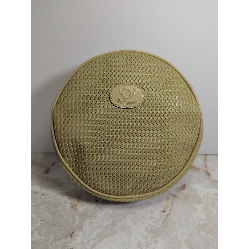 Vintage Flavi Vismano‎ Round Woven Crossbody Bag Designer Purse no strap/ chain